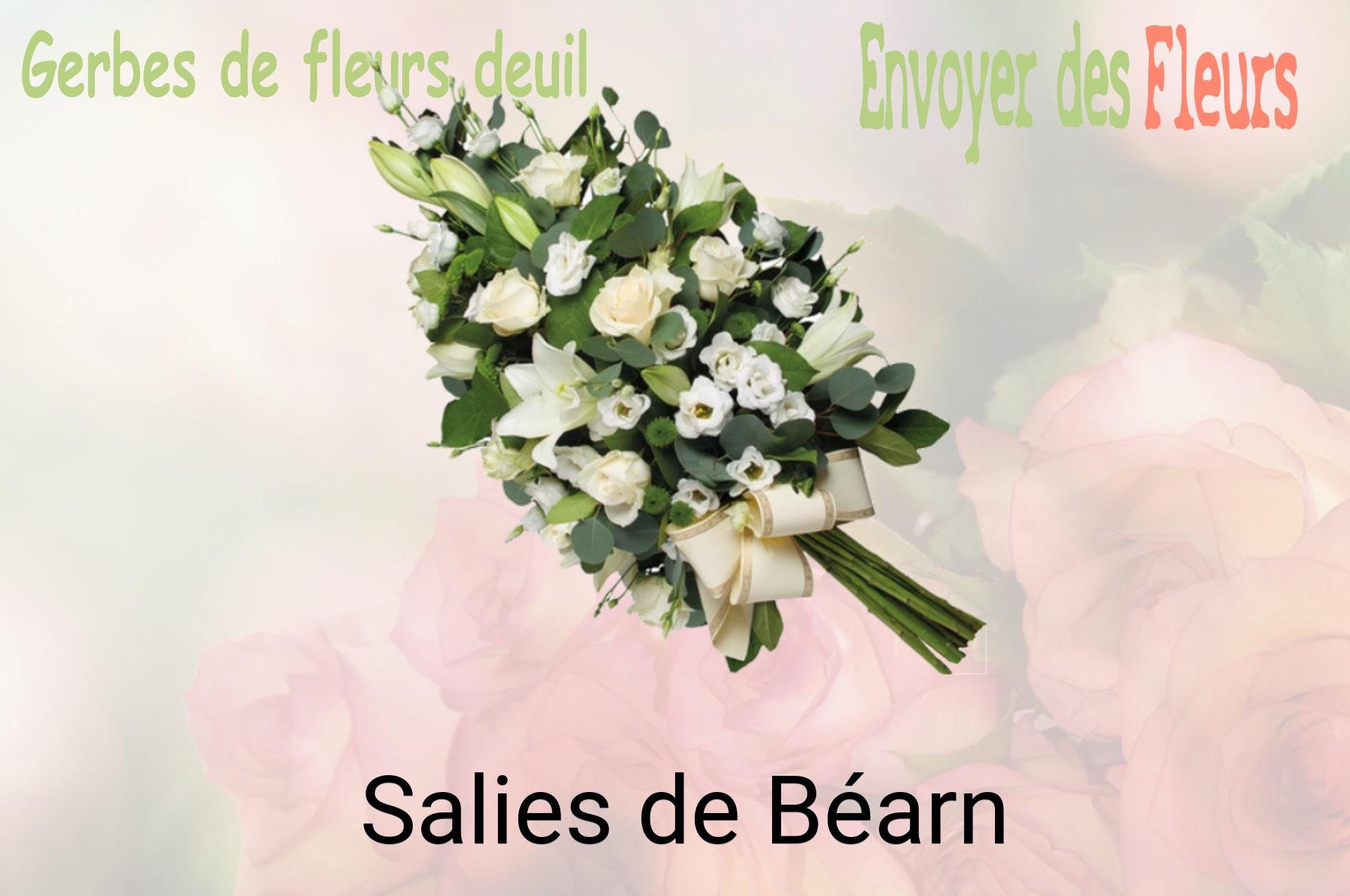 Gerbe de fleurs de deuil livrée à Salies-de-Béarn